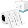 Phomemo D30 Q31/Q30 Q32 Q30S Nastro per Etichette,12 x 40 mm,per Etichettatura a Mano,Indirizzi,Etichette Regalo,Rotoli di Etichette Termiche per Etichettatrici Bluetooth D30 Q31/Q30 ecc(3 Rotoli)