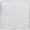 DRW Pala Quadrata in Legno MDF Traforata in Bianco 90 x 1,7 x 90 cm, Multicolore, estandar