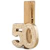 Mopec Pinza 50 Anniversario Confezione da 10 pezzi, dorati, 5 cm.