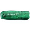 Intenso INT-3502460 Memory Stick Rainbow Line USB, 8 GB, Verde