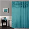 Lush Decor Lillian Shower Curtain, 72 da 182,9 cm, Turchese