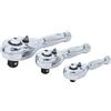 BGS 215 | Serie di mini cricchetti reversibili | 6,3 mm (1/4) / 10 mm (3/8) / 12,5 mm (1/2) | 3 pz.
