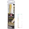 Sakura Gelly Roll Metallic 3 pezzi. (ORO ARGENTO BIANCO) e Sakura Pigma Micron Nero 05