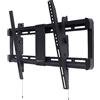 Amazon Basics Supporto da parete per TV a basso profilo con livellamento orizzontale dopo l'installazione, per da 32 pollici a 86 pollici, 81.2 - 208 cm, Nero