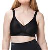 Triumph Donna Triaction Wellness N, Sports bra non-wired, BLACK, 4F
