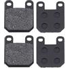 ECSiNG 2 paia di pastiglie freno compatibili con Peugeot Speedfight 2 Jetforce C-Tech Elyseo 50 ruote anteriori e posteriori semi-metalliche di ricambio 45 x 35 mm, diametro foro 25 mm