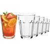 TREND FOR HOME 6 Bicchieri Cocktail 425 ml Caffè Tumbler Bicchiere Vetro Moderni Trasparenti Mojito Bicchiere Grande Bicchieri Alti Smoothie, Alva