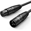 UGREEN Cavo XLR Bilanciato Microfono Maschio a Femmina Cannon per Micro Scheda Audio Alimentazione Phantom Altoparlante Registratore Attrezzatura Banco di Missaggio (1M)