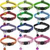 Joyan 12 Pezzi Campanello per Gatti con Collare Catarifrangente, Collare per Gatti, Antistrozzo Collare Gatto Regolabile Riflettente con Lo Sgancio, Collari per Cuccioli, Regolabile 19-32 cm