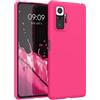kwmobile Custodia Compatibile con Xiaomi Redmi Note 10 Pro Cover - Back Case per Smartphone in Silicone TPU - Protezione Gommata - rosa shocking