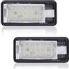 URAQT Luci Targa per Auto, 12V Lampada 24 LED 3528-SMD Canbus Nessun Errore, 6000K Bianca per A/udi A3 S3 A4 S4 A6 S6 A8 S8 Q7 RS4