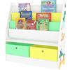 COSTWAY Organizer per Giocattoli con Scatole per Bambini, Scaffale