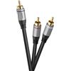 celexon cavo audio Cinch a 2x Cinch, 3,0 m serie Professional
