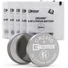 EEMB 5 pezzi EEMB CR2450 Li-MnO2 Batteria al litio non ricaricabile Pulsante 3V Batteria a bottone Qualità affidabile Certificazione UL 650mAh NON caricare la batteria