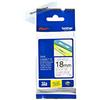 Brother TZE141 Nastro Laminato, 18 mm, Nero/Bianco