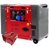 GeoTech-Pro GeoTech Pro DGP8500SE-3 - Generatore di corrente diesel silenziato carrellato con AVR 6.0 kW - Continua 5.5 kw Full-Power + ATS Trifase