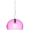 Kartell Small FL/Y Lampada da Soffitto, Rosa, Diametro 38cm