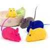 PULABO Simpatico topolino che squitta il rumore del suono del topo giocattolo da masticare per animali domestici e gatti, colore casuale, eccellente qualità creativa