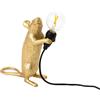 Seletti Mouse Lamp Step Gold Seletti