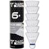 Talbot-torro Set di 6 volani per badminton torro tech 450 premium