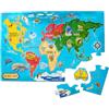 Melissa & Doug- Mappa del Mondo Puzzle da Pavimento, Multicolore, 10446, Brand is, Variation Theme is Style That is Puzzle da Pavimento Mappa del Mondo
