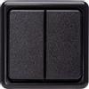 KOPP Programma da parete standard, nero, interruttore seriale, 10 A, 250 V, 513505005