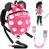 Zhongsheng Guinzaglio per bambini per camminare + cinturino di sicurezza anti smarrimento 4 in 1 per bambini, neonati e bambini, imbracatura di sicurezza