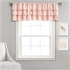 Lush Decor Belle Valance - Tenda singola in stile vintage chic, 213 x 46 cm (larghezza x lunghezza), colore: rosa