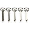 Wenxiaw Set di 5 Perni a Sgancio Rapido in Acciaio Inox Spinotti del Gancio con Palla di Fissaggio, Diametro 8 Mm, Lunghezza Totale 72 Mm, per Accessori Barche Come Bimini