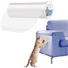 Pidsen Protezione Graffi Gatto, 30x500CM Protezione Antigraffio Nano Nastro Adesivo Divano Gatti Graffi,PVC Anti-Graffio Protector per Divano Porta e Mobili, Protezioni per Mobili per Divani