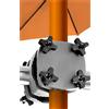 4smile Base Ombrellone di Ricambio SunnyGuy - Porta Ombrellone da Esterno per Balcone, Stabile e Universale, Grigio