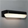 Damastoreitalia Universo Applique LED da Esterno 12W Nera - Luce Naturale 4000K IP65 - Lampada da Parete Rettangolare per Giardino, Muro, Ingresso - 1200 Lumen - Design Moderno in ABS (Nero - Luce naturale 4000K)