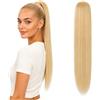 CAISHA 55cm Coda Capelli Nina Con Coulisse Capelli Extensions Finta Per Donna Posticcio Per Capelli Liscio Biondo Mix PH509