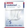 BSN Medical Leukoplast Leukomed Skin Sensitive Medicazione Adesiva Misura 8x10cm, 5 Pezzi