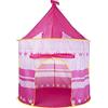 LittleTom Tenda Gioco Bambina Pop-up 100x100x135cm incl 200 Palline in PE  Rosa