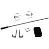 barbecook girarrosto Elettrico Universale con 2 spiedi e Ganci per Barbecue a Gas Brahma, Quisson en Stella 80cm