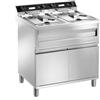 Friggitrice a 2 vasche da lt. 12+12 ELETTRICA. Dim.cm. 80x70x85H. - Assorbimento 18 Kw.