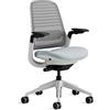 Steelcase Sedia da ufficio ergonomica Steelcase Series 1 con supporto lombare LiveBack e braccioli 4D Storm Cloud; Prodotto in Europa