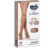 Sauber Classica - Gambaletto Microrete 140DEN 18-22mmHg Nero Taglia 4, 1 paio