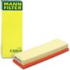 Mann Filter MANN-FILTER, C 3251/1 Filtro aria | Per Autovetture, Aria pulita, Filtro resistente, Design con adattamento perfetto, Qualità originale OE