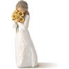 Willow Tree Figurina Abbraccio Caloroso, Resina, Design di Susan Lordi, 14 cm