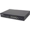 Intellinet Switch Intellinet Gigabit Ethernet 8 Porte PoE+ Web-Managed con 2 porte SFP