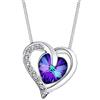 Elli Collana con Pendente a Cuore da Donna Argento 925 con Cristalli