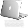 TECOOL Cover compatibile con MacBook Pro 13 Pollici Retina 2015 2014 2013 fine 2012 (A1502 A1425), Custodia Rigida Protettiva Sottile in Plastica e Copritastiera UE, Cristallo Trasparente
