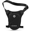 ROCKBROS Marsupio Cosciale per Moto, Borsa Gamba Impermeabile per Uomo Donna, a Tracolla, Multifunzionale per Attività Outdoor, Grande Capacità 1L