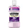 Listerine Total Care Collutorio 0% Alcol Gusto Menta Pura al Fluoro 10 Benefici in 1 Protezione Completa e Denti più Forti, 500ml