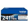 Brother BIPACK TONER ORIGINALE BROTHER HL 3140 DCP 9020 NERO TN-241BK TN241BKTWIN