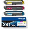 Brother TRIPACK TONER ORIGINALE BROTHER HL 3140 MFC-9130 TN241CMY