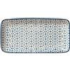 Bloomingville Piatto da Portata Kristina - Rettangolare colorato L 31 x H 3 x W 15,5 cm, Blu, Ceramica Gres