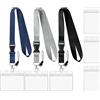 Vicloon Cordino Da Collo, 3pcs Cordino ID Carte Porta Badge Con 6pcs PVC Custodie Per Badge Impermeabili, Portachiav Rimovibile Set Per Chiavi, Portacarte